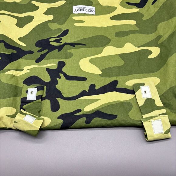 Carseat Canopy Camo Car Seat Cover Army Green Minky Dot Lining Baby Blanket - Picture 4 of 9